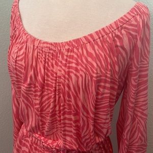 NWOT Michael Kors pink zebra dress